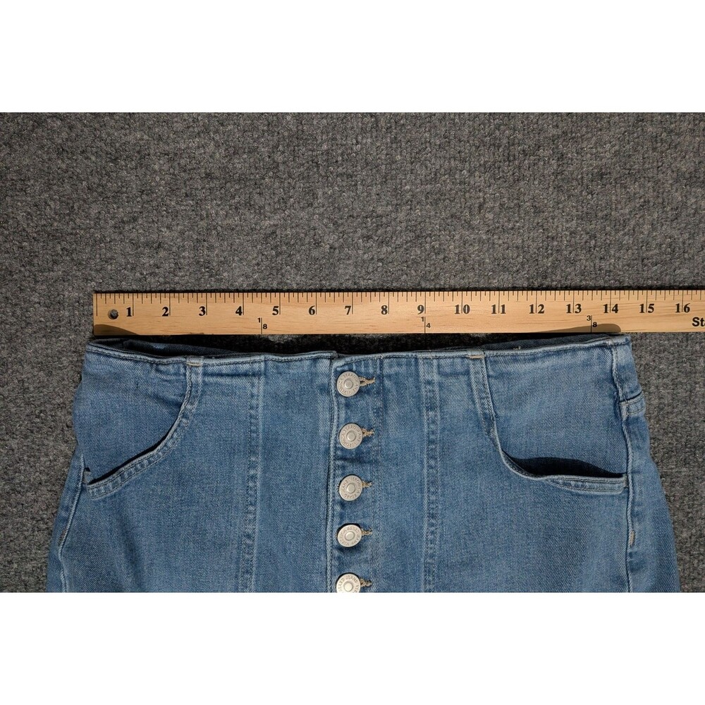 Veronica Beard Jeans Womens 29x26 Crosbie Wide Crop Denim Blue - Picture 4 of 9